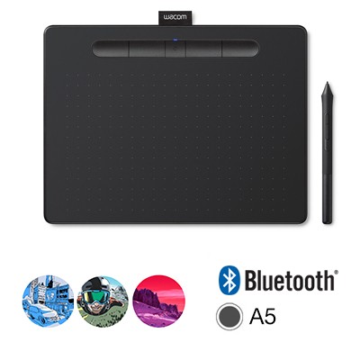 Графический планшет Wacom Intuos M Bluetooth, черный (CTL-6100WLK-N), вскрытый с наклееной пленкой