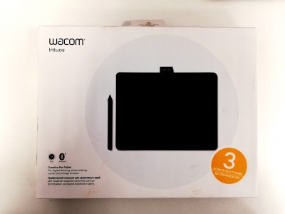 Графический планшет Wacom Intuos M Bluetooth, черный (CTL-6100WLK-N) (мятая коробка)