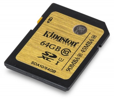 Карта памяти Kingston SDXC 64 Gb Class 10 (SDA10/64GB)